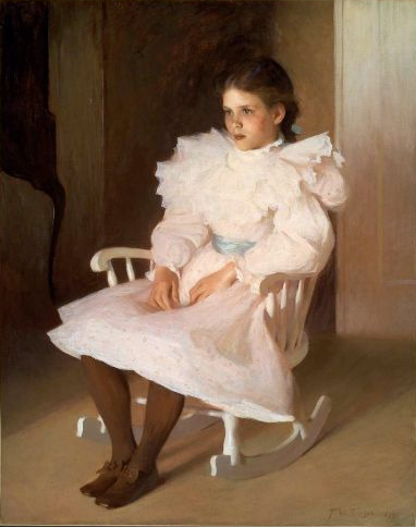 Gertrude Schirmer at 10 years old 1899  	by Frank Weston Benson 1862-1951   Museum of Fine Arts Boston   54.596